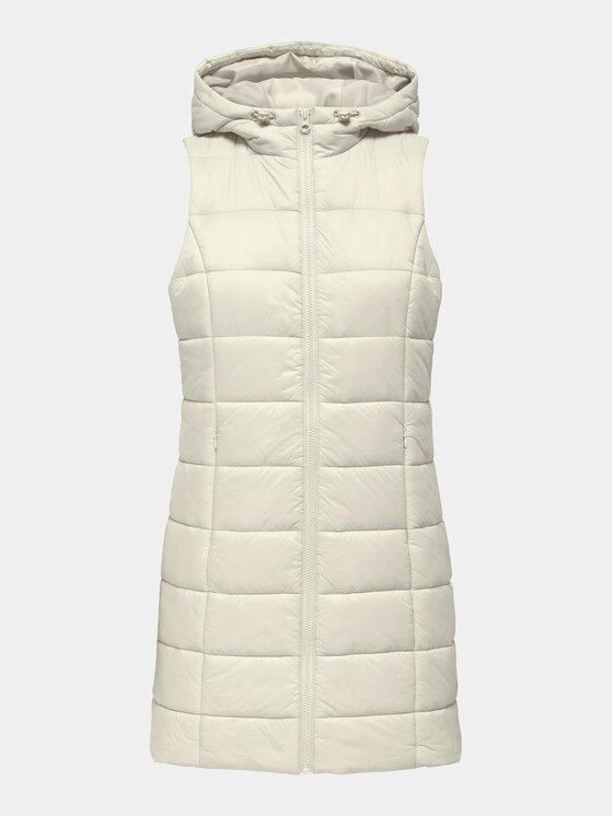 JDY JDY Vestă Zulu Spring 15311856 Écru Regular Fit