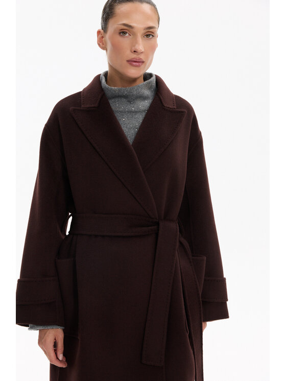 Deni Cler Milano Deni Cler Milano Płaszcz przejściowy T-DC-8066-F5-90-78-1 Brązowy Regular Fit