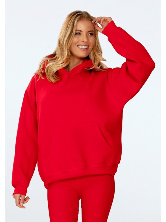 DKaren Sport DKaren Sport Bluza Oseye Czerwony Classic Fit