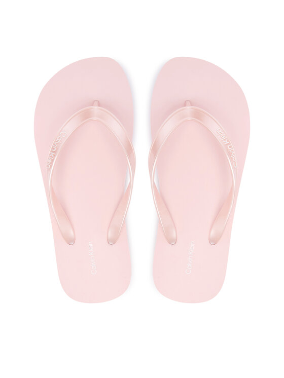 Calvin Klein Flip flop Flip Flop Tpu Metallic HW0HW02956 Roz deschis