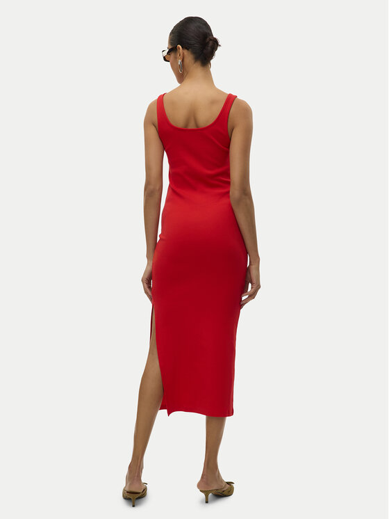 Vero Moda Vero Moda Vsakodnevna obleka Chloe 10325601 Rdeča Slim Fit