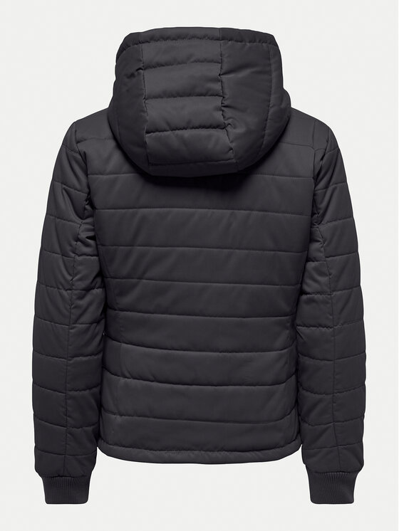 JDY JDY Pūkinė striukė Ebonie 15328268 Juoda Regular Fit
