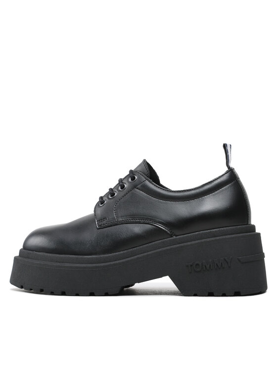 Tommy Jeans Tommy Jeans Κλειστά παπούτσια Tjw Ava Lace Up EN0EN02219 Μαύρο