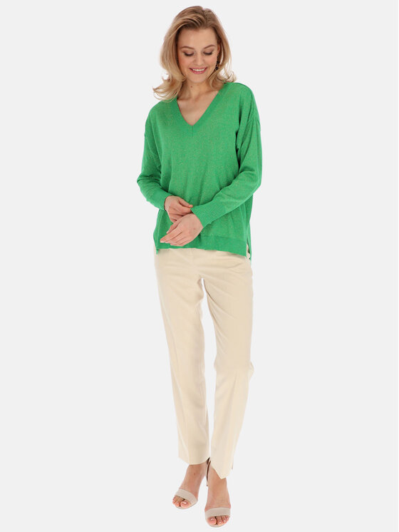 L’AF L’AF Sweter Bela Zielony Relaxed Fit