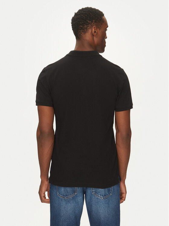 Mustang Mustang Polo majica Pierre 1016295 Črna Slim Fit