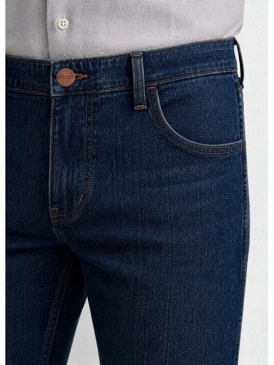 Wrangler Wrangler Jeansy Greensboro Niebieski Regular Fit
