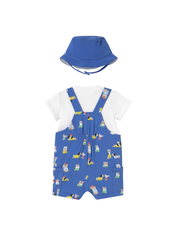 Mayoral Mayoral Set tricou și pantaloni scurți 1624 Albastru Regular Fit