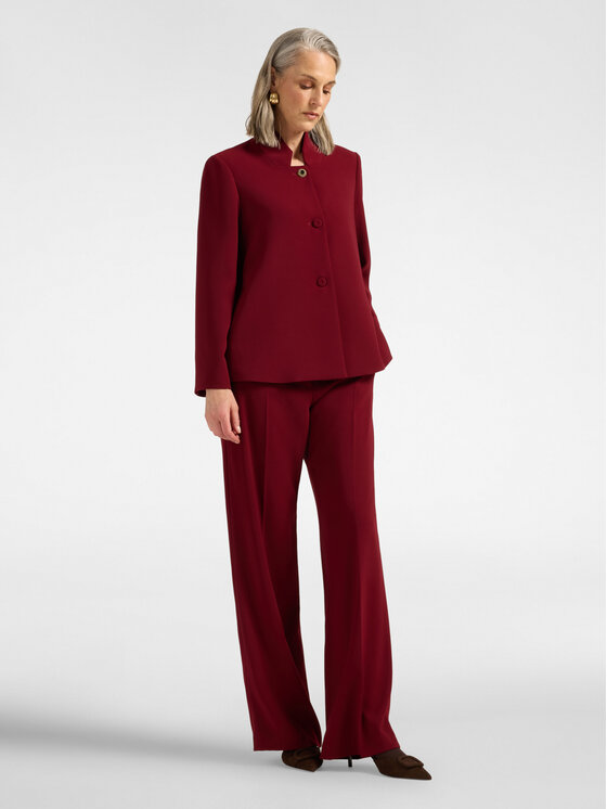 Elena Mirò Elena Mirò Marynarka R011P000142N036 Bordowy Regular Fit
