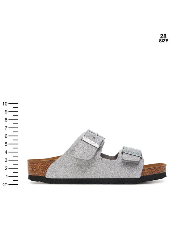 Birkenstock Birkenstock Klapki Arizona Kids 1030477 Srebrny