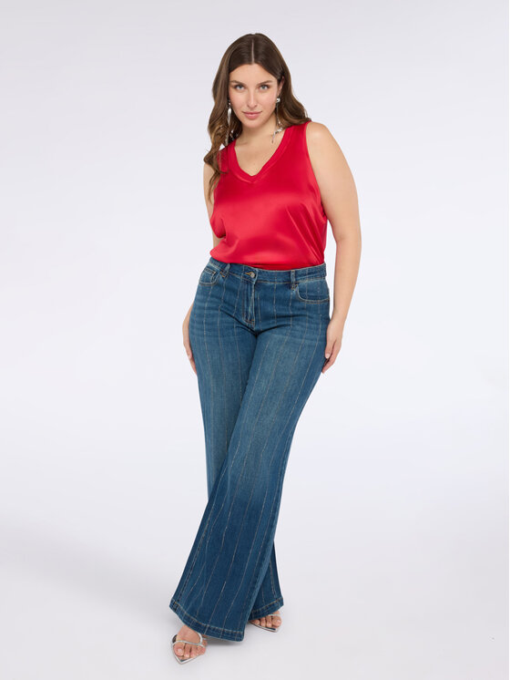 Fiorella Rubino Fiorella Rubino T-shirt G478L208554N016 Rosso Regular Fit