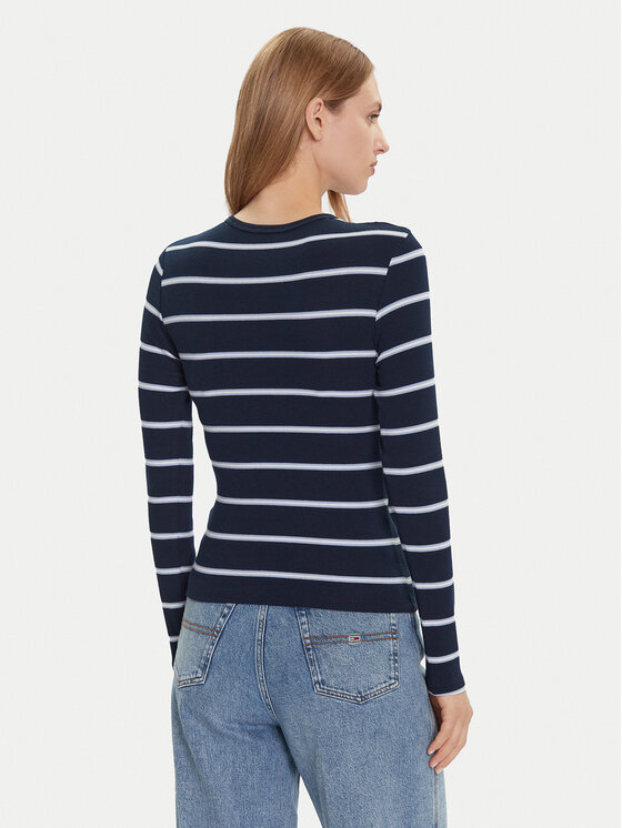 Tommy Jeans Tommy Jeans Majica Essential DW0DW17387 Tamnoplava Slim Fit