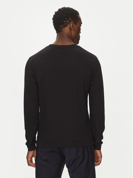 Tommy Hilfiger Tommy Hilfiger Majica dugih rukava UM0UM03346 Crna Regular Fit