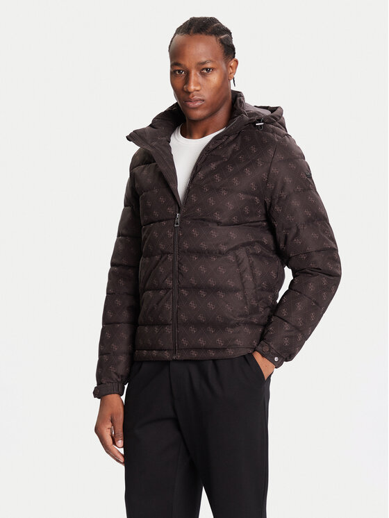 Guess Guess Zimní bunda M5BL0B W2322 Hnědá Relaxed Fit