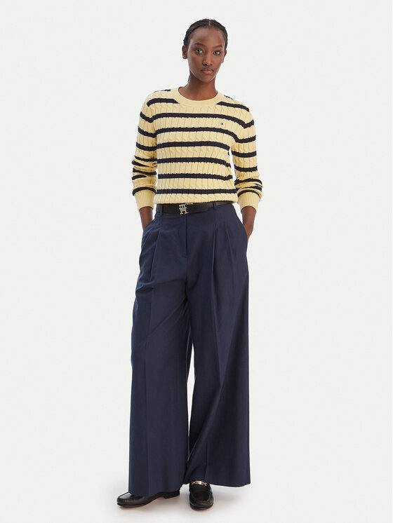 Tommy Hilfiger Tommy Hilfiger Pulover WW0WW47644 Rumena Regular Fit