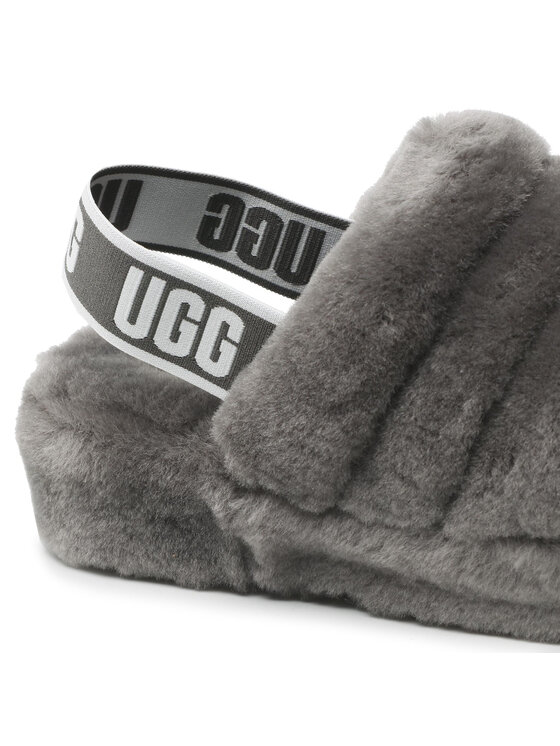 Ugg Ugg Kapcie W Fluff Yeah Slide 1095119 Szary
