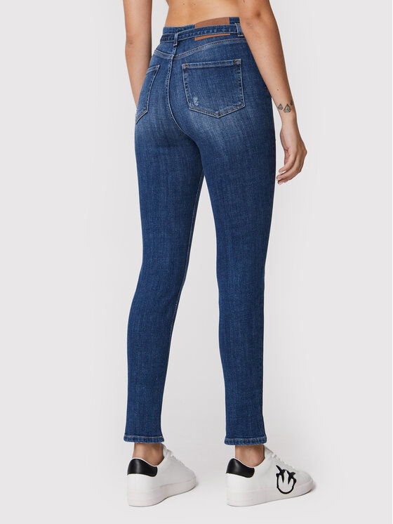 PINKO Pinko Jeans hlače Susan 1J10YV Y78Q Mornarsko modra Skinny Fit