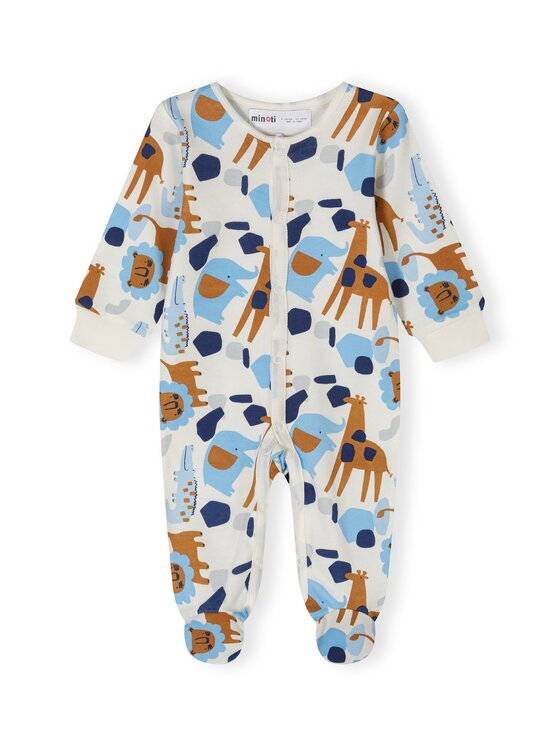 minoti minoti Pajac 24babypack1 Niebieski Regular Fit