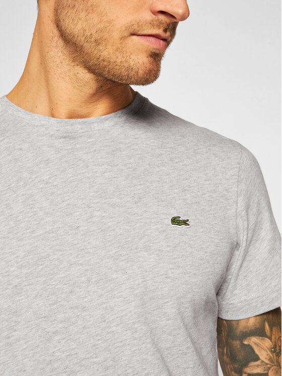 Lacoste Lacoste Тишърт TH2038 Сив Regular Fit