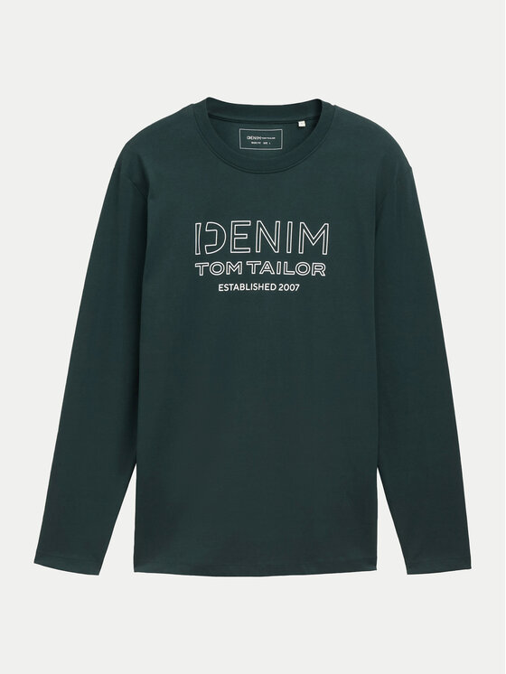 Tom Tailor Denim Tom Tailor Denim S dlhými rukávmi 1043484 Zelená Regular Fit