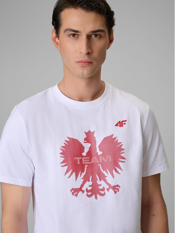 4F 4F T-Shirt TEAMWEAR Biały Regular Fit
