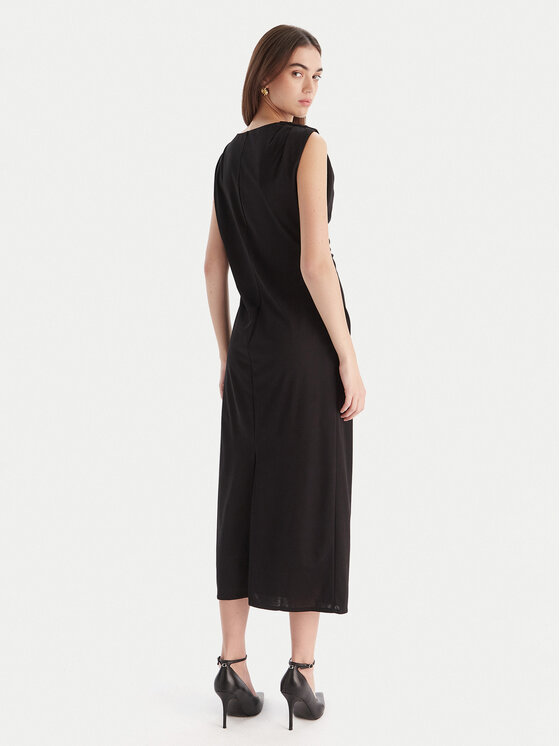 Marella Marella Koktejlové šaty Scuola 2523626011 Čierna Slim Fit