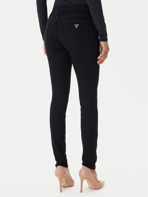 Guess Guess Jeansy Annette W2YA99 D4PZ1 Czarny Skinny Fit