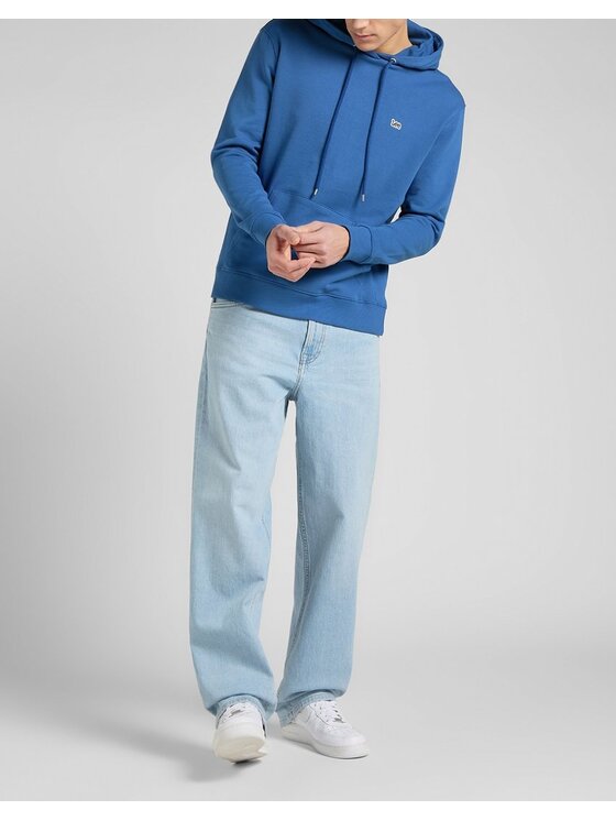 Lee Lee Felpa PLAIN HOODIE Blu Regular Fit