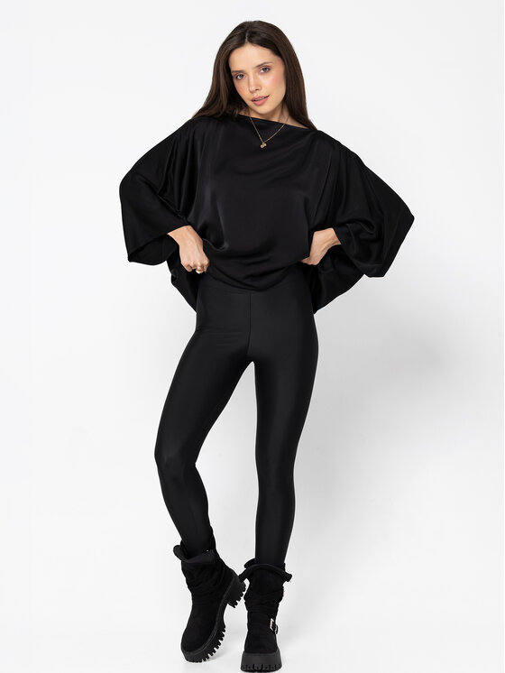 Miss LK Miss LK Legginsy MISSLKL Czarny Slim Fit