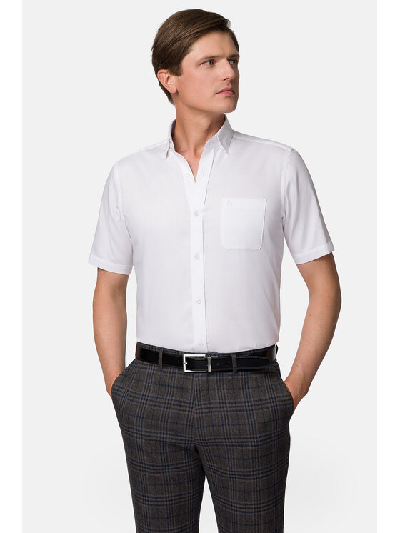 Lancerto Lancerto Koszula Olive KO073123000041 Biały Slim Fit