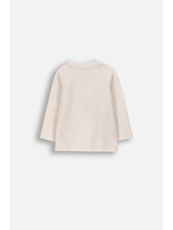 Coccodrillo Coccodrillo Longsleeve WC6143101FGN-003 Kremowy Regular Fit
