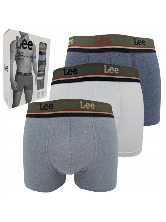 Lee Lee Bokserki Forster 3 Pack Cotton Elastane Trunks Kolorowy