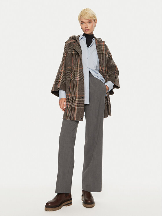 Weekend Max Mara Weekend Max Mara Spodnie materiałowe Petra 2425136022 Szary Loose Fit