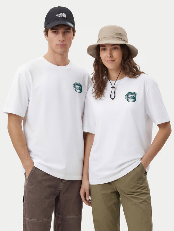 The North Face The North Face Tricou NF0A8JAA Alb Relaxed Fit