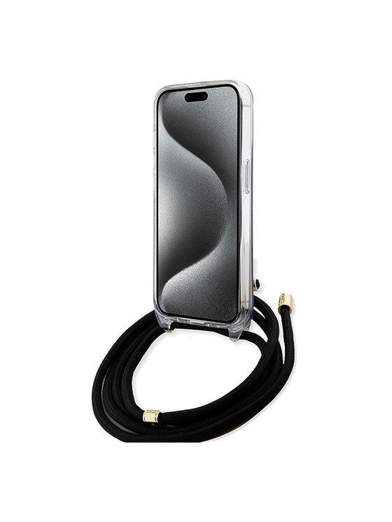 Guess Guess Etui na telefon iPhone 15 Czarny