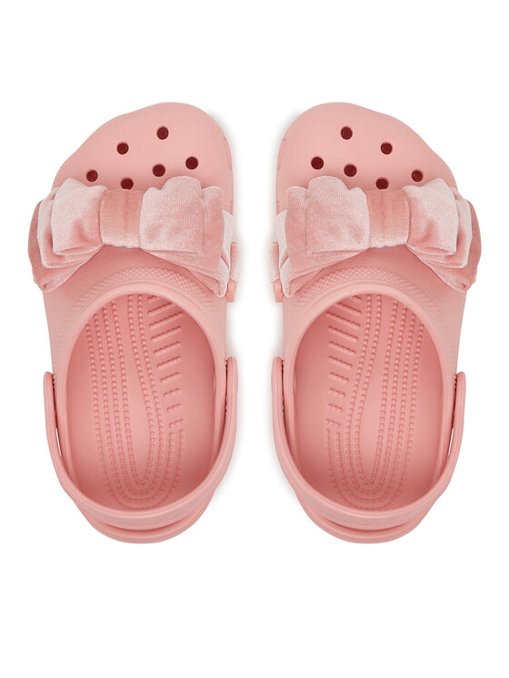 Crocs Crocs Παντόφλες Classic Bow Clog 211886 Ροζ