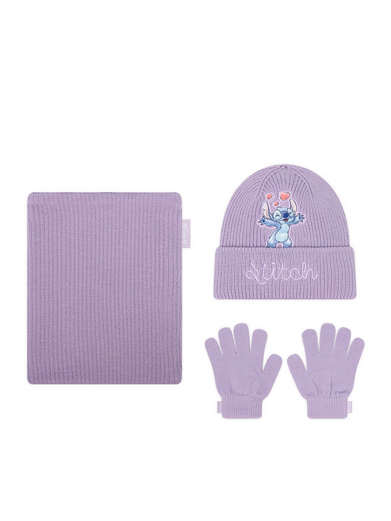 Disney Classics Disney Classics Súprava čiapka, tunelový šál a rukavice CEO-ACCCS-AW26-220DCLS Svetlo fialová