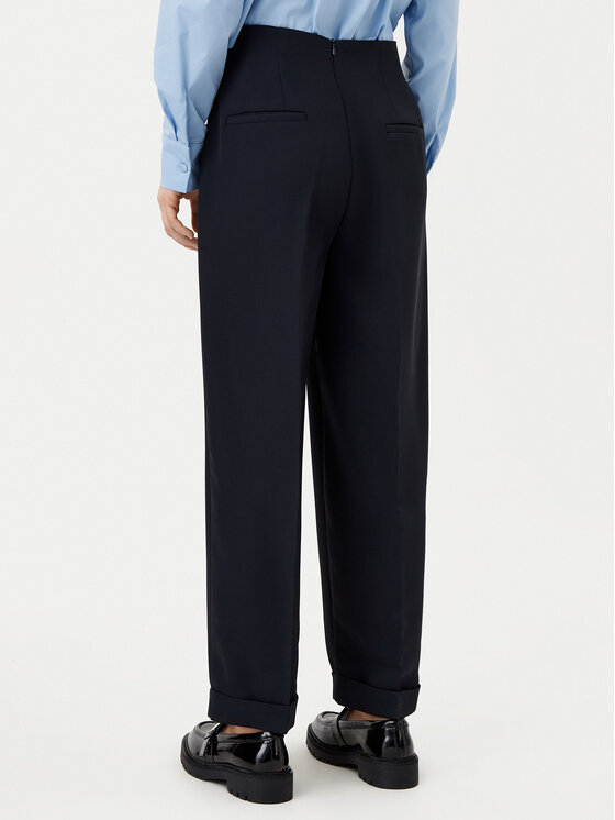 Motivi Motivi Culottes nohavice P046Q003475N Tmavomodrá Relaxed Fit