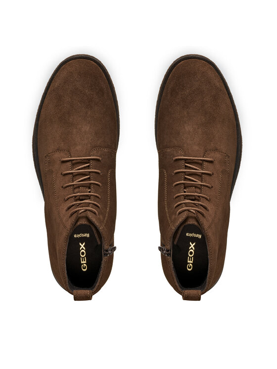 Geox Geox Kotníková obuv U Claudio U6658A 00022 C6006 Tmavě hnědá