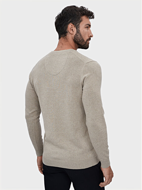 Evenemen Evenemen Sweter MOCCA Beżowy Slim Fit