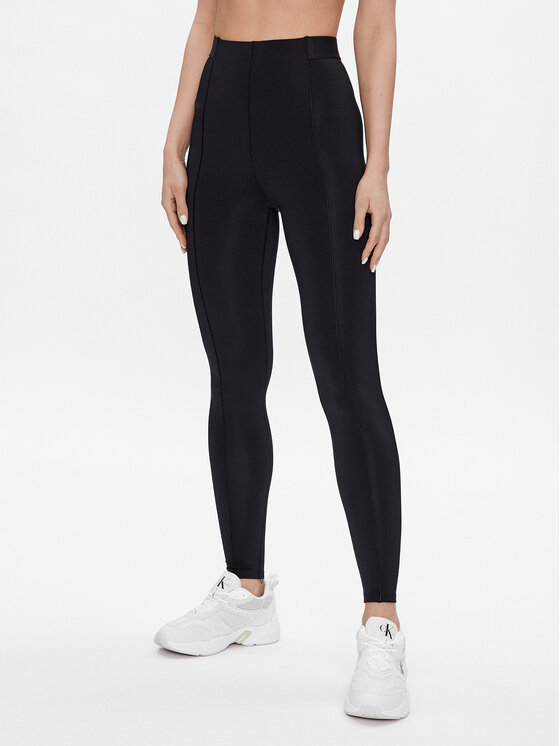 Calvin Klein Performance Colanți 00GWS3L603 Negru Slim Fit