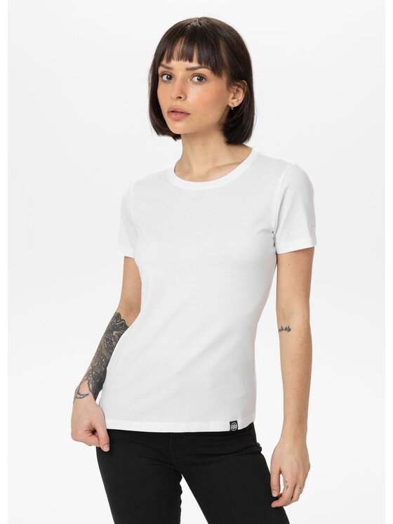 PITBULL PITBULL T-Shirt Koszulka damska NO LOGO XL Biały Regular Fit