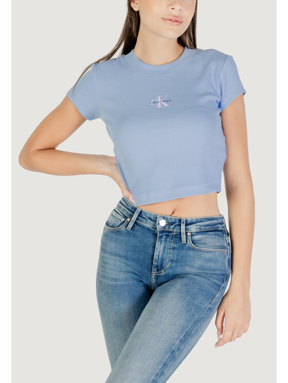Calvin Klein Jeans Calvin Klein Jeans T-Shirt MONOGRAM BABY TEE Μπλε Casual Fit