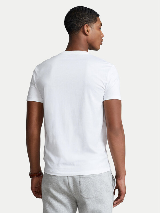 Polo Ralph Lauren Polo Ralph Lauren T-Shirt 710671453008 Biały Slim Fit