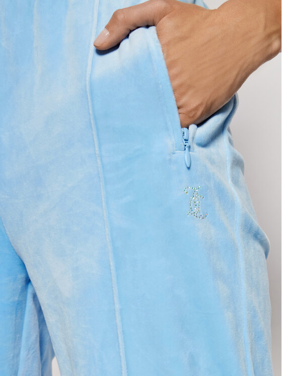 Juicy Couture Juicy Couture Spodnie dresowe Tina JCAPW045 Błękitny Regular Fit