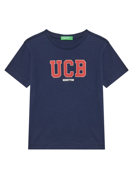 United Colors Of Benetton Tričko 3I1XG10HT Tmavomodrá Regular Fit