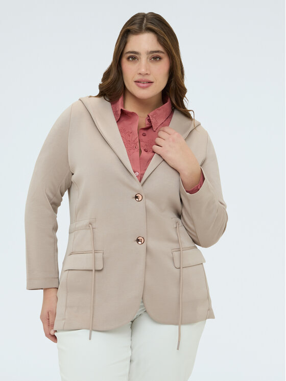 Fiorella Rubino Fiorella Rubino Bluza G863L009023N013 Szary Slim Fit