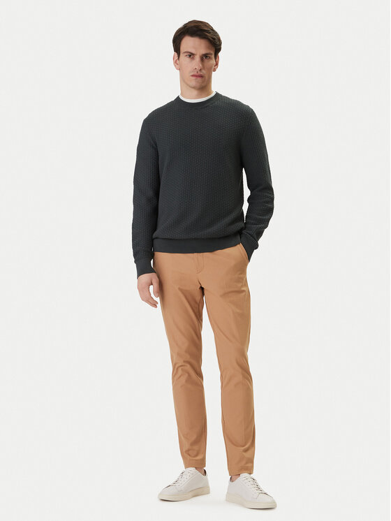 BOSS BOSS Megztinis H-Imberto 50545283 Žalia Regular Fit