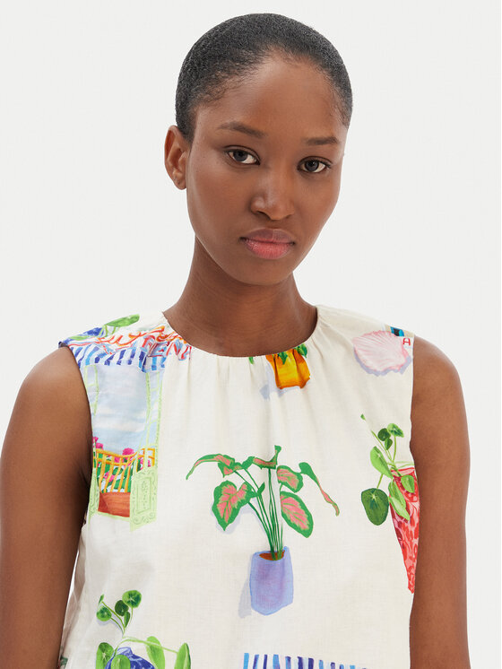 Seafolly Seafolly Bluza La Boca 55646-TO Écru Regular Fit