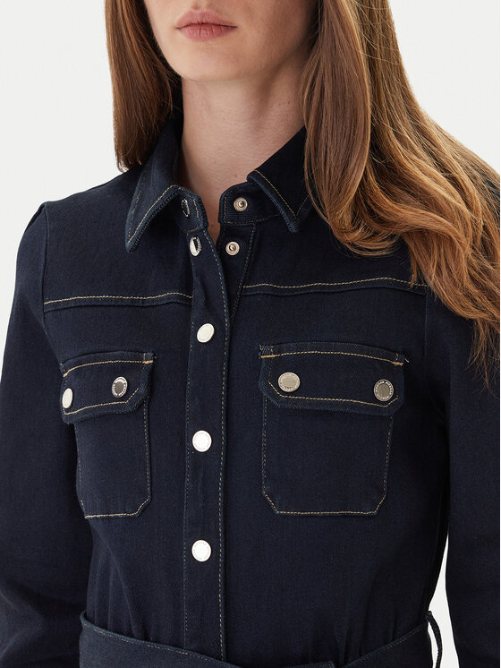 Morgan Morgan Jeans haljina 252-RJEANA Tamnoplava Regular Fit