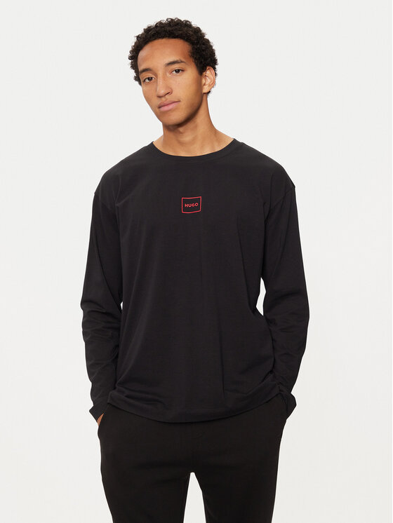 Hugo S dlhými rukávmi 50525229 Čierna Regular Fit